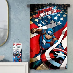 YK Red Captain America Printed 400 GSM  Bath Towel-12