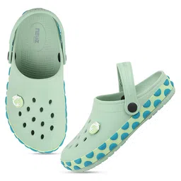 NEOZ Girls Green & Blue Rubber Clogs-picture-26