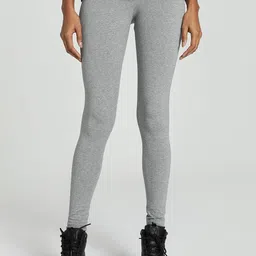 Puma Knitted Graphic Logo Printed Ankle-Length Cotton Tights-image-2
