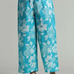 COTTON CULTURE Women Floral Printed Knitted Ethnic Palazzos-image-103