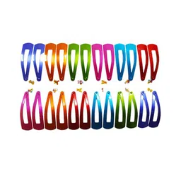 CHRONEX  Pack of 12 Big Sizes Multi Metal Hair Clips / Tic Tac Clips-48
