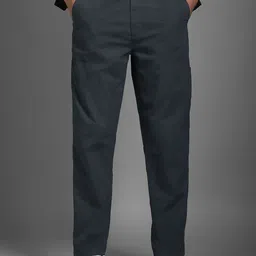 Louis Philippe Jeans Men Classic Regular Fit Mid-Rise Pure Cotton Trouser-image-74