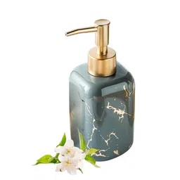 Ekhasa Grey and GoldToned Ceramic Soap Dispenser 300ml-34