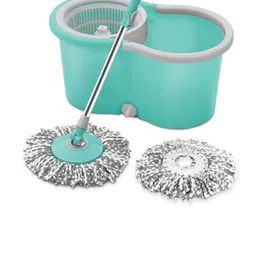 SPOTZERO by MILTON Microfiber Wheely Spin Mop - Neon Blue-25