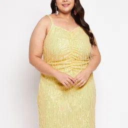 wild U Plus Size  Embellished Net Sheath Dress-image-51