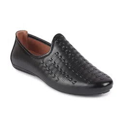 FAUSTO Men Black Mojaris-image-98