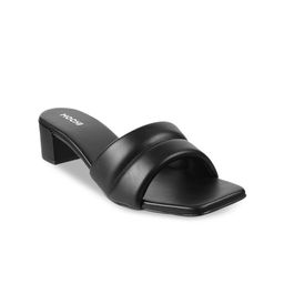 Mochi Women Black Block Heels-47