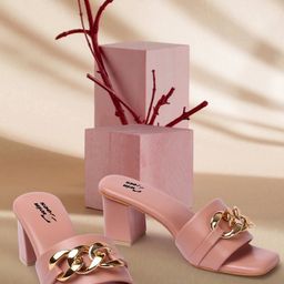TWIN TOES Embellished Block Heels-37