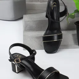 Carlton London Open Toe Block Heels-33