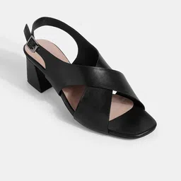 LEMON & PEPPER Open Toe Block Heels-29
