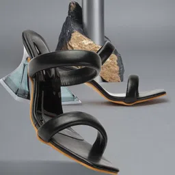 FEET RUNNER Double Straps Block Heels-picture-44