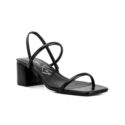 London Rag Open Toe Block Heels With Backstrap-15