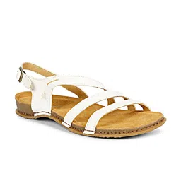 El Naturalista Colourblocked Leather Block Sandals-18