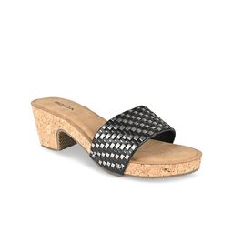 Rocia Textured Open Toe Platform Heels-0