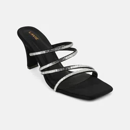 Lavie Women Embellished Square Toe Block Sandals-picture-2