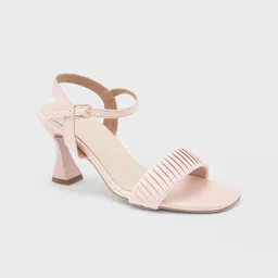 Sole To Soul Open Toe Block Heels-0