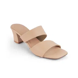 Tresmode Women Square Toe Block Sandals-19