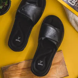 yoho Men Perforated Adjustable Strap Sliders image 1