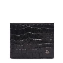 Belwaba Men Black Textured Leather Two Fold Wallet-image-39
