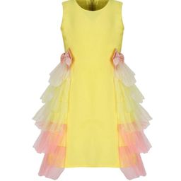 A Little Fable Yellow Ruffled Dress-image-10