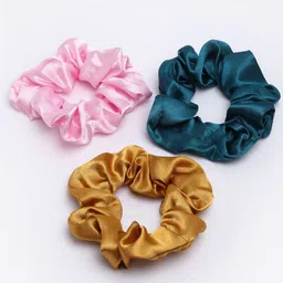 VOGUE PANASH Women Set Of 3 Lace Scrunchies-10