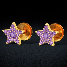 Joyalukkas 22KT Gold Stud Earrings-25