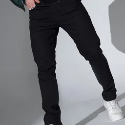 Hubberholme Men Clean Look Slim Fit Cotton Jeans-image-17
