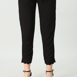 Mustard Women Mid-Rise Pleated Cropped Regular Trouser-image-74
