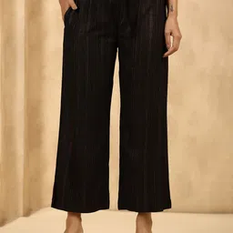 Juniper Women Striped Palazzos-image-75