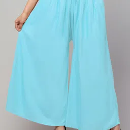 Trend Level Mid Rise Flared Palazzos-picture-35