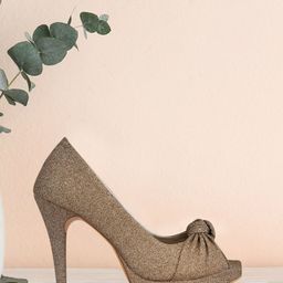 VALIOSAA Women Copper-Toned Solid Peep Toes-13