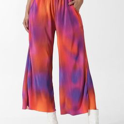 ONLY ONL UEXLEXIS Women Tie and Dye Flared High-Rise Pleated Trouser-image-54