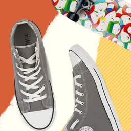 HIROLAS Men Colourblocked Mid-Top Sneakers-image-36