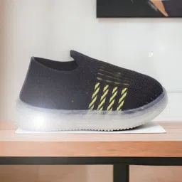 Lil Lollipop Kids Textured Lightweight LED Slip On Sneakers-image-61