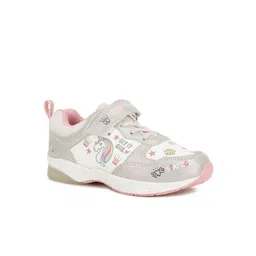 Bubblegummers Girls White Printed Sneakers-image-32
