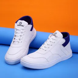 HAKKEL Men Colourblocked Mid Top Lightweight Sneakers-17
