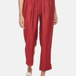 RANGMANCH BY PANTALOONS Women Red Culottes Trousers-picture-32