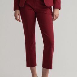 GANT Women Red Solid Regular Trousers-image-22