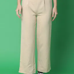 UNLIMITED Women High-Rise Pleated Trousers-image-80