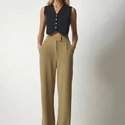Happiness istanbul Women High-Rise Parallel Trouser-picture-29