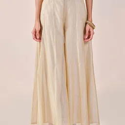 Global Desi Women Pleated Trousers-image-84