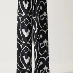 Happiness istanbul Women Ethnic Motifs Printed Parallel Trousers-picture-4