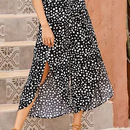 StyleCast Women Printed Mid-Rise Culottes Trousers-picture-13