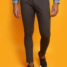 V-Mart Men Self Design Textured Mid-Rise Cotton Chinos-image-76