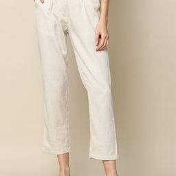 Saltpetre Women Classic Tapered Fit Pleated Cigarette Trousers-image-41