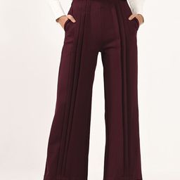 Aamili Women Straight Fit Pleated Trouser-image-36