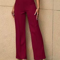 Dream Beauty Fashion Women Mid-Rise Flared Trousers-picture-1