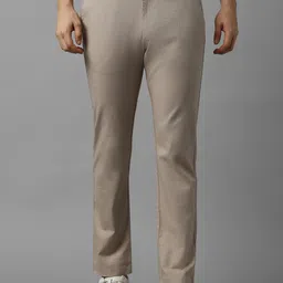Allen Solly Men Solid Textured Trousers-image-54