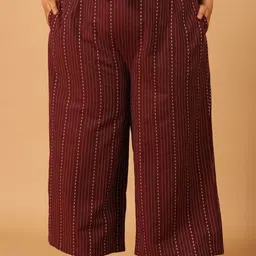 COLOR STUDIO Women Comfort Loose Fit Easy Wash Pleated Trousers-picture-13