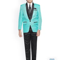 BAESD Boys Single-Breasted 5-Piece Party Suit-picture-21